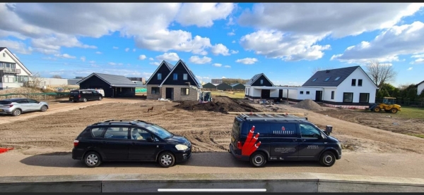 Nieuwbouw woningen met garage Gooweg Noordwijkerhout 3 Hoogervorst elektrotechniek zonnepanelen inbraakbeveiliging camera